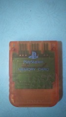 PS1 Memory Card [Clear Red]